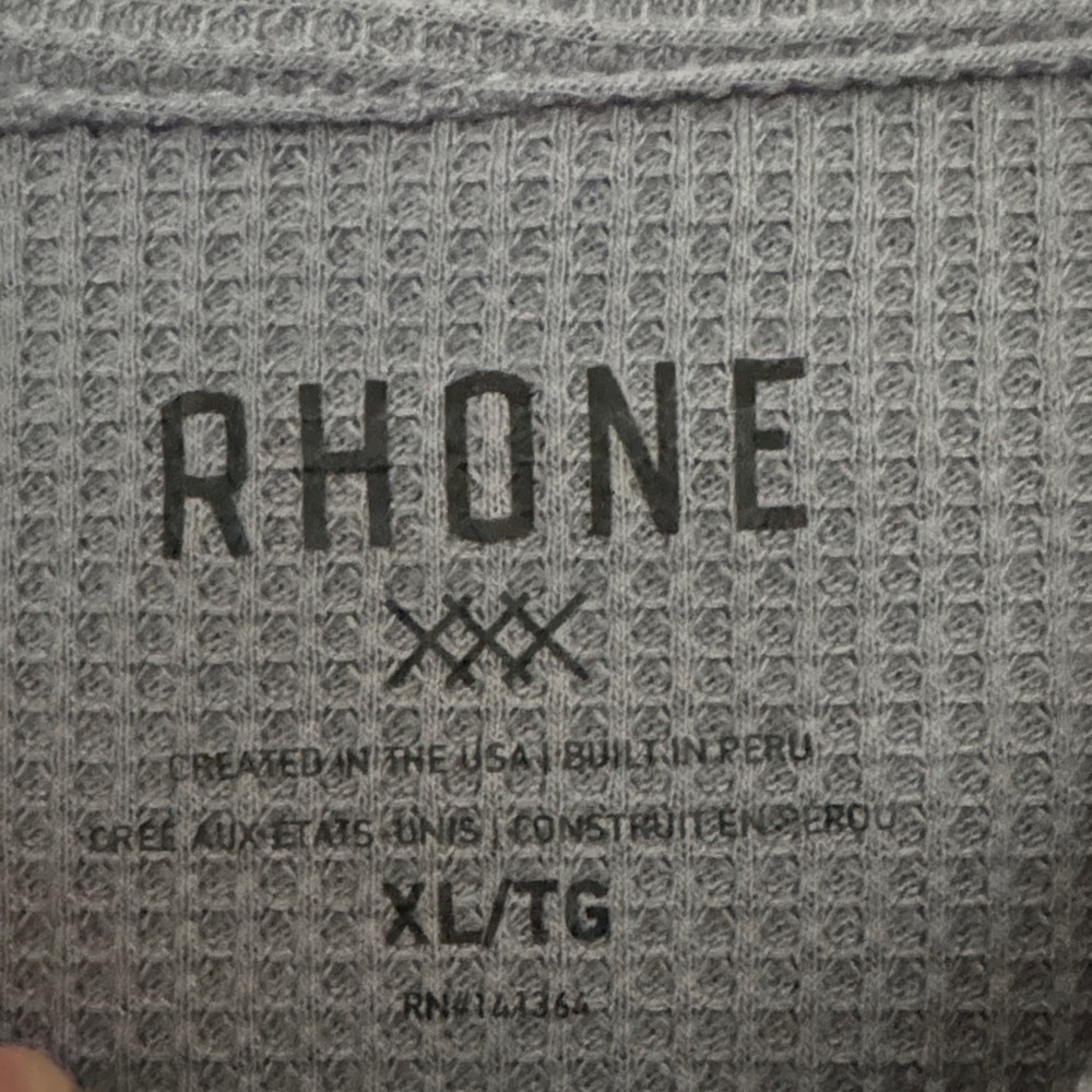 Rhone Gray Men's Hoodie Size XL - Picture 2 of 3